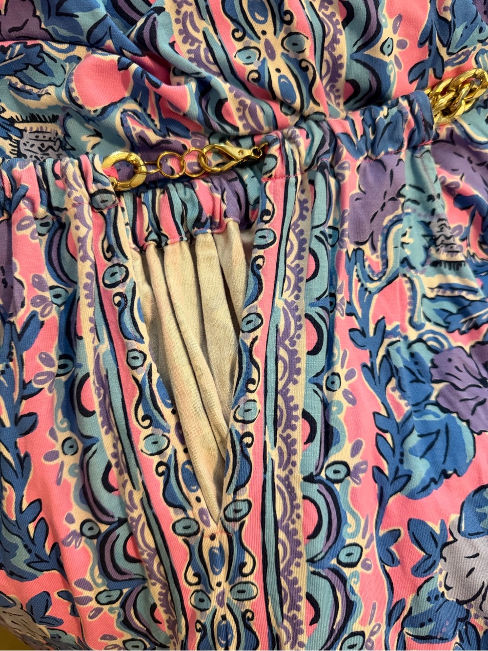 Lilly Pulitzer Bingham Halter Midi Dress Soleil Pink Palm Paradise - Picture 6 of 7